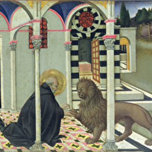 St. Jerome and the Lion, 1444 (oil on panel)