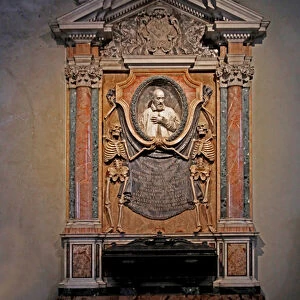 The Tomb of Cardinal Cinthio Aldobrandino, nephew of Pope Clement VIII, 1707 (marble)