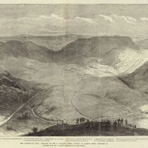 The Transvaal War, Repulse of Sir G Colleys First Attack at Laings Neck, 28 January (engraving)