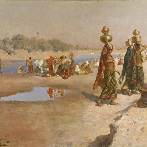 Water Carriers of the Ganges, c. 1885 (oil on canvas)
