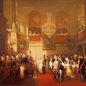 Wedding of Leopold I (1790-1865) to Princess Louise of Orleans (1812-50) at Compiegne