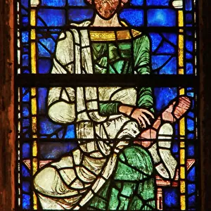 Window depicting a genealogical figure: Joanna, c. 1178 (stained glass)