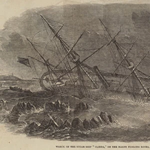 Wreck of the Steam-Ship "Olinda, "on the Harry Furlong Rocks, East of the Skerries (engraving)