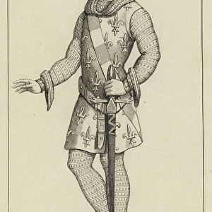 XIV Siecle, Philippe, Comte d Evreux (engraving)