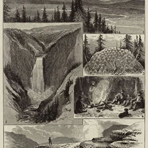 The Yellowstone Park, North America (engraving)