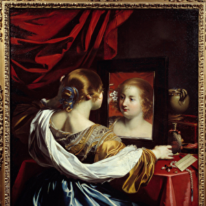 Young woman a sa toilette Painting by Nicolas Regnier (1590-1667) 1626 Sun