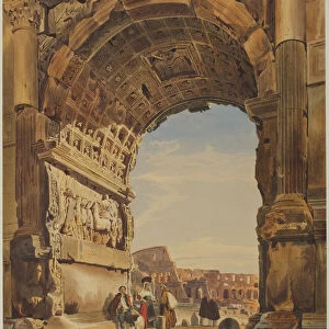 Arch Titus Coliseum Rome 1846 Thomas Hartley Cromek