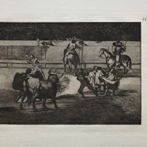 Bullfights Banderillas Firecrackers 1876 Francisco de Goya