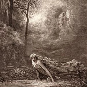 DANTE AND THE RIVER OF LETHE, BY GUSTAVE DORE. Gustave Dore, 1832 - 1883, French