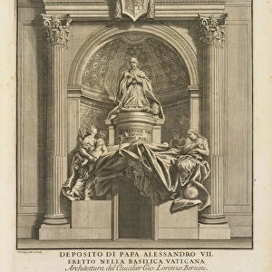 Desposito di papa Alessadro VII eretto nella