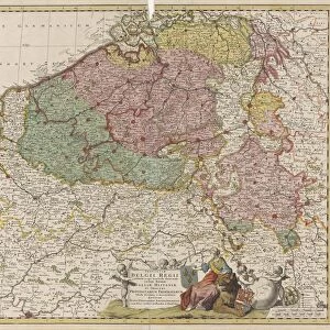 Map Southern Netherlands Provinciae Belgium Regii Distinctae eo