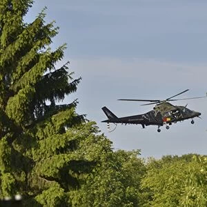 The Agusta A109 helicopter used by the Belgian Army
