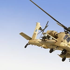 An AH-64A Peten attack helicopter of the Israeli Air Force