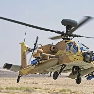 An AH-64D Saraph helicopter of the Israeli Air Force
