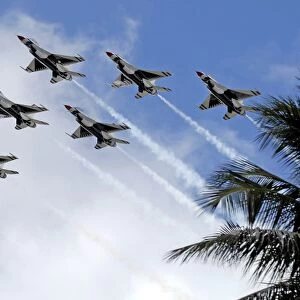 The Air Force Thunderbirds demonstration team