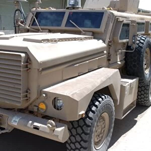 An armored fighting vehicle known as the Cougar