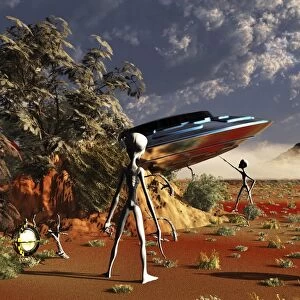 Artist concept of the Roswell incident