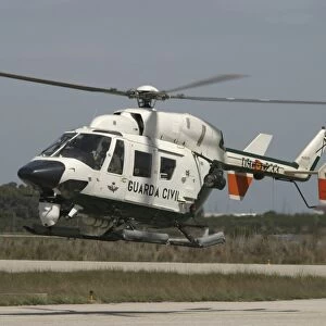 A BK117 utility helicopter of the Spanish Civil Guard
