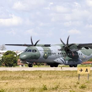 Brazilian Air Force C-105 on the runway at Natal Air Force Base