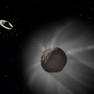 Chiron passing near Saturn