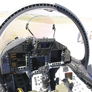 Cockpit view of a Eurofighter Typhoon