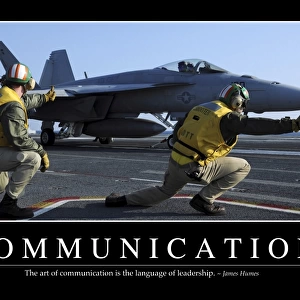 Communication: Inspirational Quote and Motivational Poster