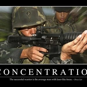 Concentration: Inspirational Quote and Motivational Poster