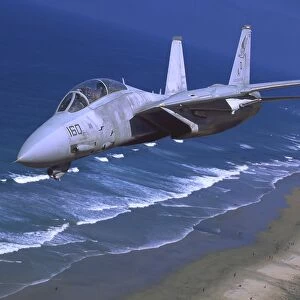 F-14 Tomcat flying over San Diego, California