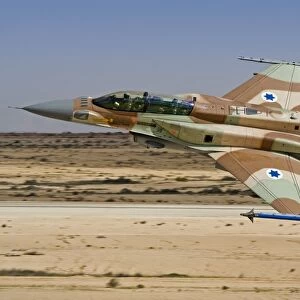 An F-16I Sufa of the Israeli Air Force taking off from Ramon Air Base