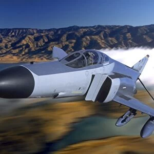 F4 Phantom flying over Ukiah, California