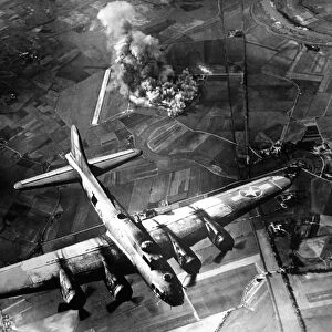 The first big raid by the 8th Air Force on a Focke Wulf plant at Marienburg