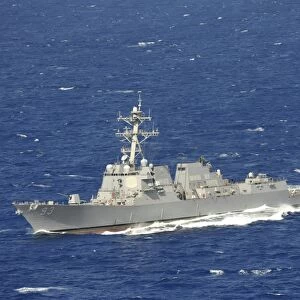 The guided-missile destroyer USS Chung-Hoon