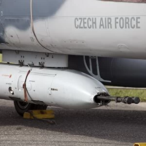 Gun pod on a Czech Air Force Aero L-159 ALCA aircraft