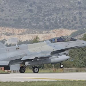 Hellenic Air Force F-16D taking off