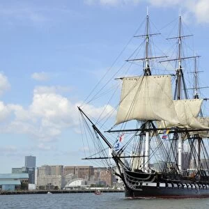 HMS Guerriere in the Boston Harbor