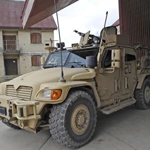 A Husky TSV armored vehicle of the British Army