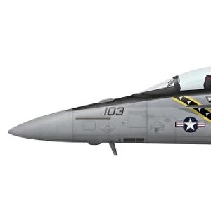 Illustration of an F / A-18F Super Hornet