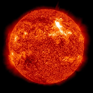 An intensity M8. 7 solar flare on the Suns surface
