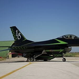 An Italian Air Force F-16 Air Defense Fighter in special colors