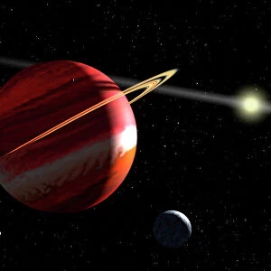 A Jupiter-mass planet orbiting the nearby star Epsilon Eridani