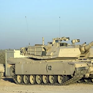 M1 Abram tank at Camp Warhorse
