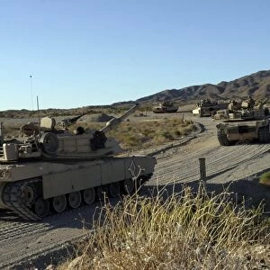 M1A1 Abrams main battle tanks