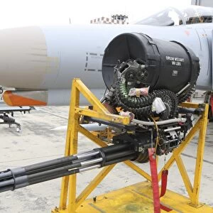 A M61 Vulcan rotary cannon of the F-4 Phantom