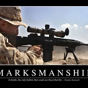 Marksmanship: Inspirational Quote and Motivational Poster