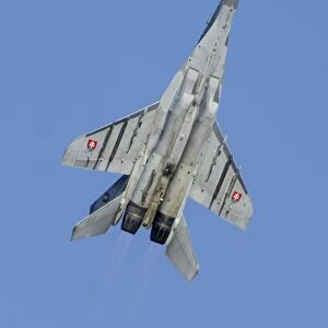 An MiG-29AS Fulcrum of the Slovak Air Force in flight