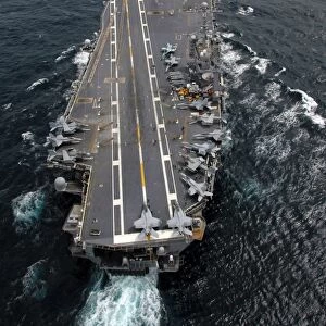 The Nimitz-class aircraft carrier USS John C. Stennis
