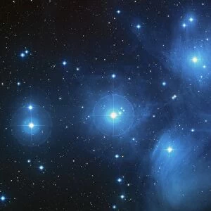 Open star cluster known as the Pleiades, or Seven Sisters