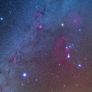 Orion and the Winter Triangle stars