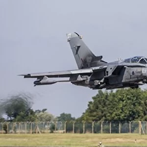 A Panavia Tornado GR4 of the Royal Air Force taking off