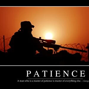 Patience: Inspirational Quote and Motivational Poster